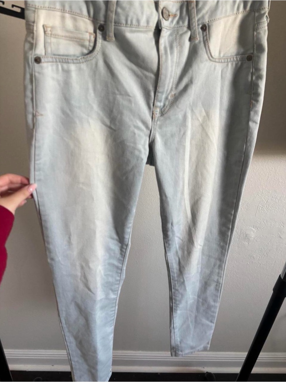Aeropostale High waisted ankle jegging light wash jeans